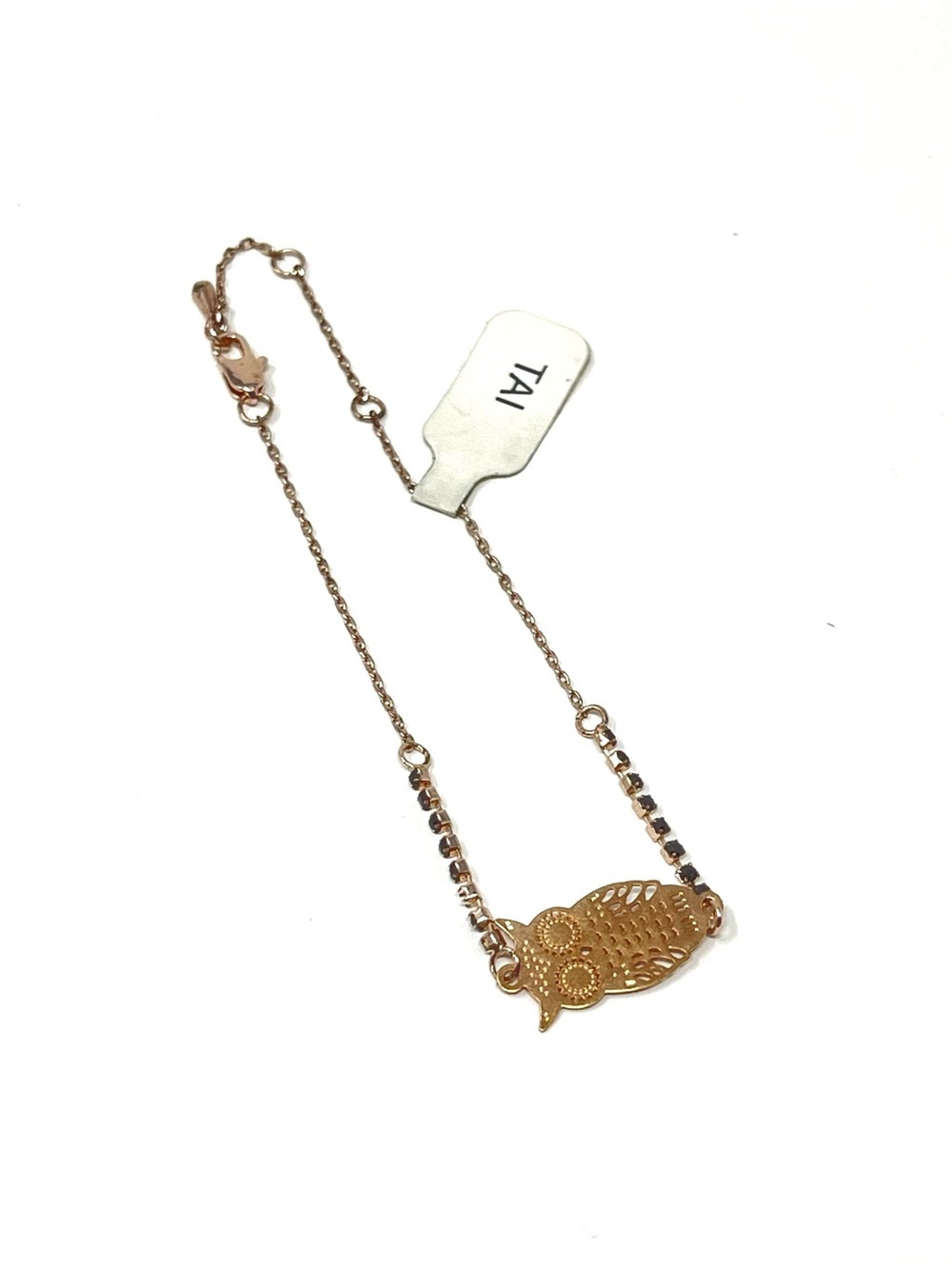 New Anthropologie x Tai Owl Rose Gold Bracelet